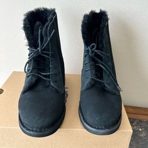UGG Lace-up ankle boots. Worn once . Purchased from Nordstrom stores.